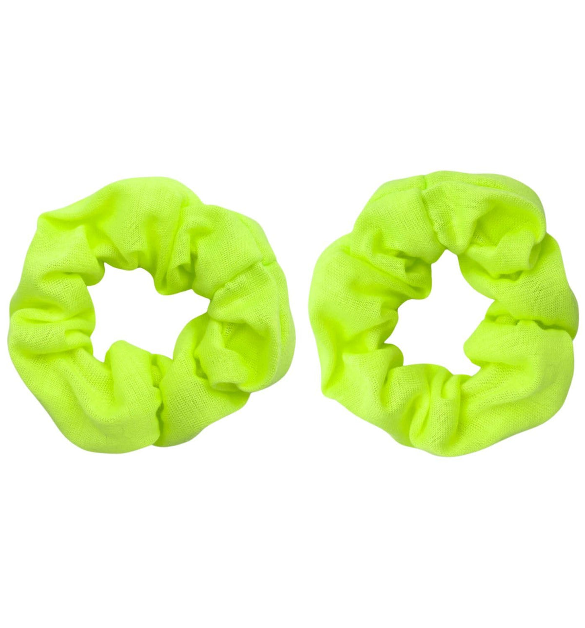 Soft Cotton Scrunchies, Pack of 2, for Women and Girls, Gentle Hair Ties for Thick Hair, Ponytails and Buns, 9.5 cm, Twelve Colors
