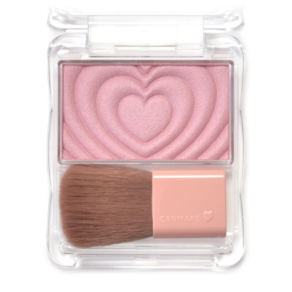 Powder Cheeks P05 Classy Mauve Pink, Glossy Single-Colour Powder Blush in a Muted Blue-Pink with a Brush in a Heart-Embossed Compact, 1.8 g