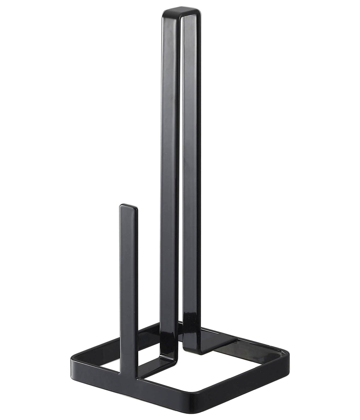 Yamazaki Tower Kitchen Paper Holder, Steel Countertop Stand for Standard 24 cm Kitchen Rolls, 11 x 11 x 26.5 cm and 400 g, White or Black