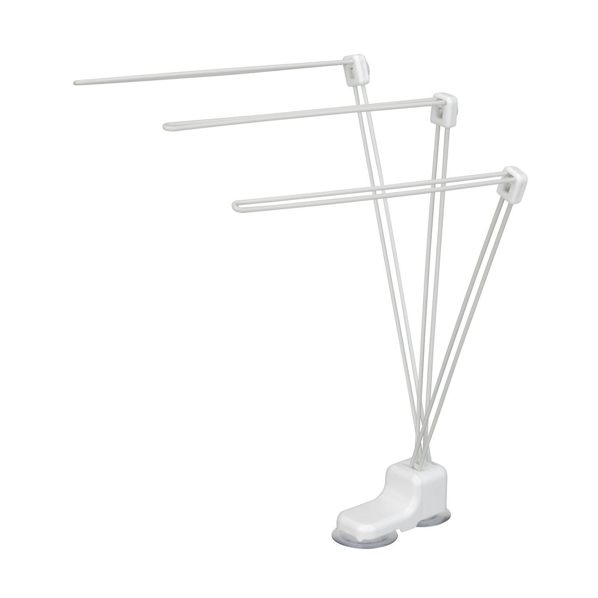 LEC Dishcloth Hanger With Suction Cups — Three Arms
