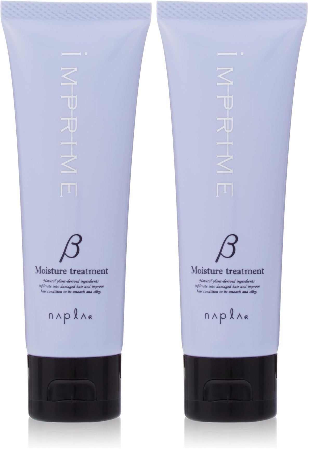 Napla Imprime Moisture Hair Treatment Beta with Argan Oil, Olive Oil and Keratin for Damaged, Dry Hair, Rinse-Out Salon Treatment Pack, 200 g or 80 g