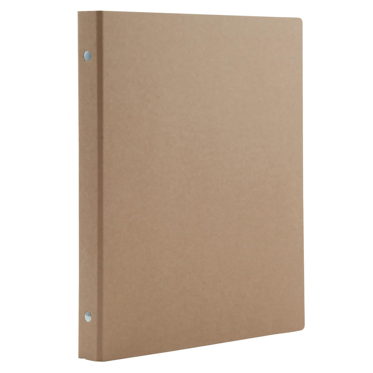 MUJI B5 26-Hole Binder, Paper Cover Ring Binder with Steel Fittings, 26 mm Spine, 280 x 219 mm Cover, Beige or Dark Grey