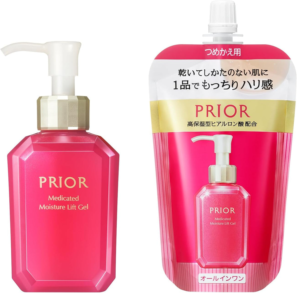 PRIOR Medicated Moisturizing Beauty Lift Gel All-In-One, 120mL Body Or 105mL Refill, Standard Or Cooling