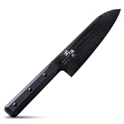 KAI Seki Magoroku Damascus Black Santoku — 165 mm