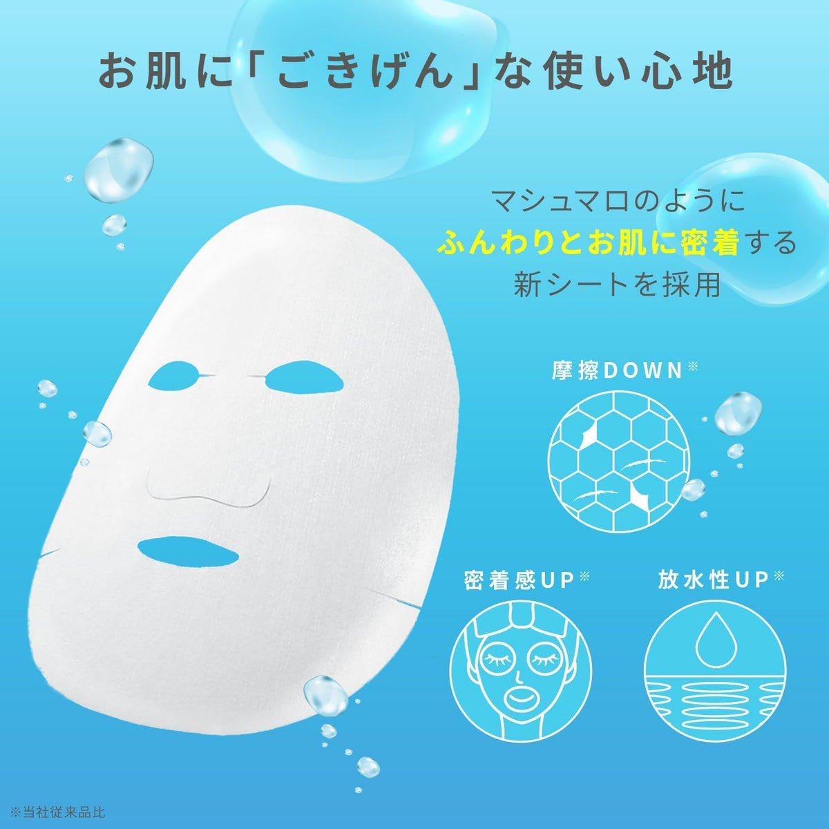 Lululun Pure Daily Face Mask, 32 Sheets, Hydrating Sheet Mask in a Large Box with 525 mL of Essence, Fragrance-Free, Alcohol-Free, Made in Japan