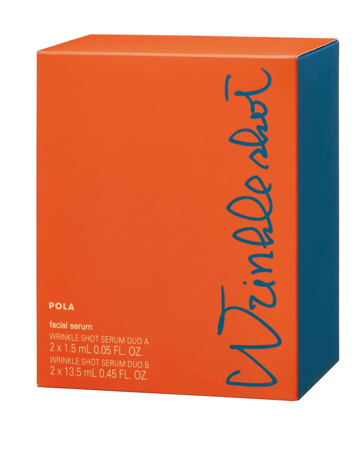 POLA Wrinkle Shot Medical Serum Duo, Quasi-Drug Two-Part Wrinkle-Improvement Serum Set with Neil One, 2 Sets of 15 ml