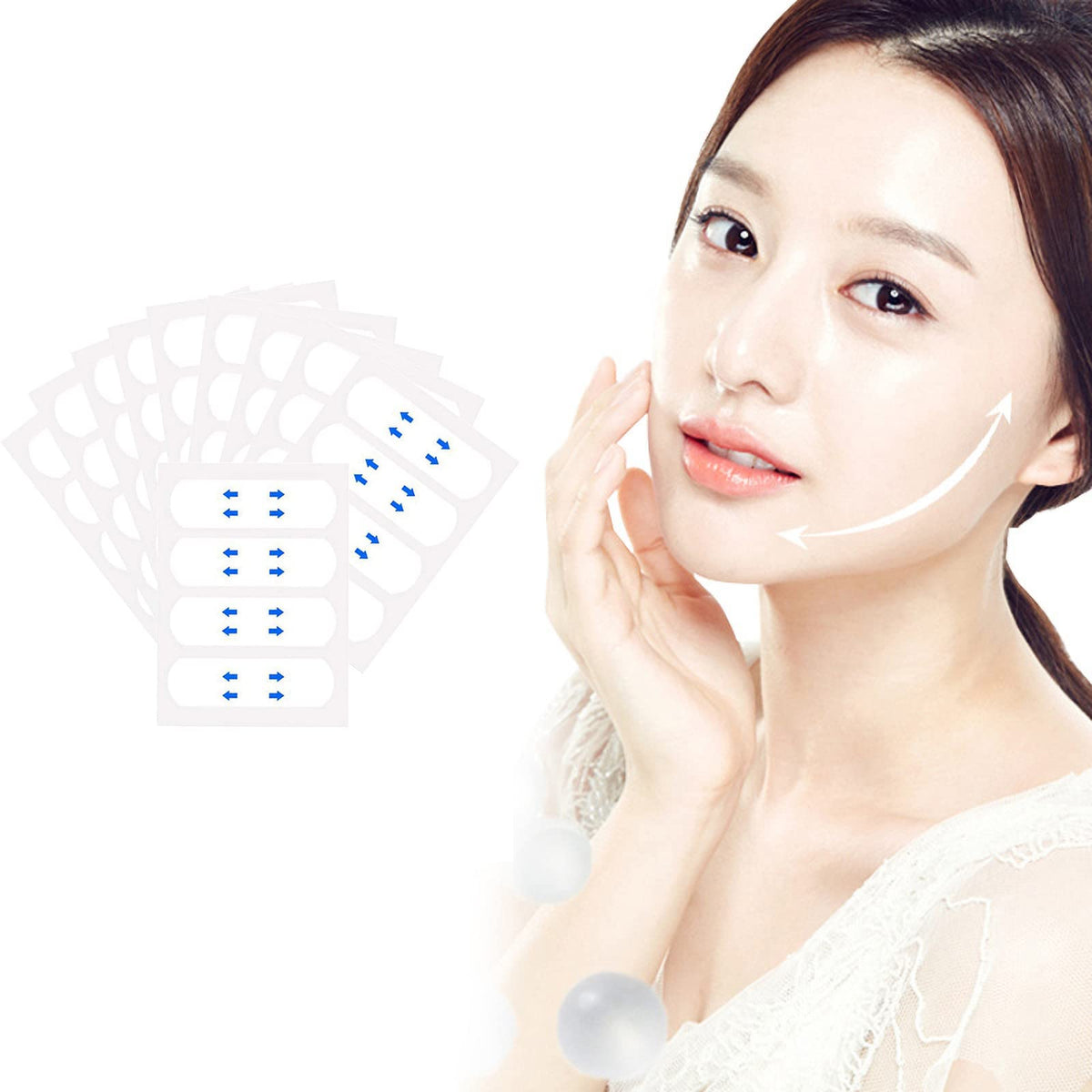 KHIKNF Ultra‑Thin Lift Tape — 103 Transparent Strips for Gentle Daily Lift