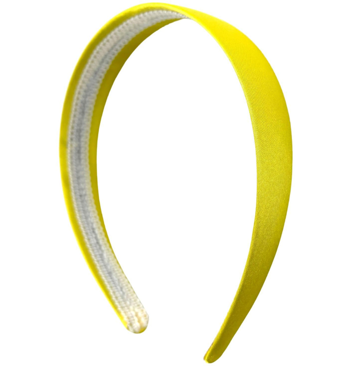 Satin Hard Headband for Women and Girls, 2.5 cm Wide Slim Hair Band with a No-Teeth Grip Lining, One Size, Fourteen Colors