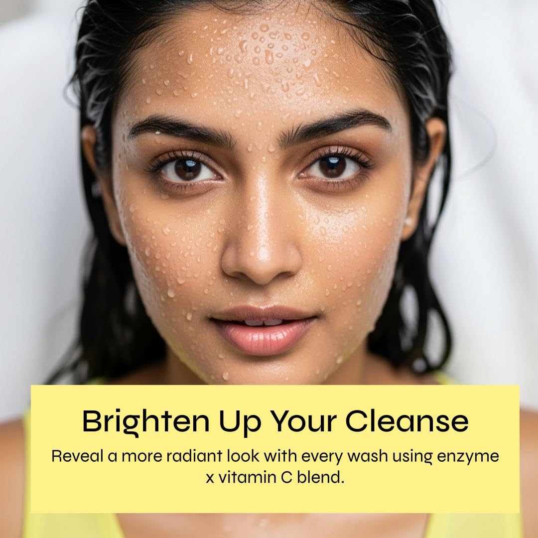Melano CC Deep Clear Enzyme Face Wash, Enzyme and Vitamin C Pore-Care Cleansing Foam with Kaolin Clay, Citrus Scent, 130 g