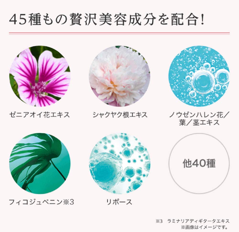 Clear Esthe Emulsion, Rich Milky Lotion with Collagen, Argan Callus Culture Extract, Lemon Juice and Plum Extract, Synthetic-Fragrance-Free and Tar-Dye-Free Moisturizer with a Rose Scent, 80 mL Pump Bottle