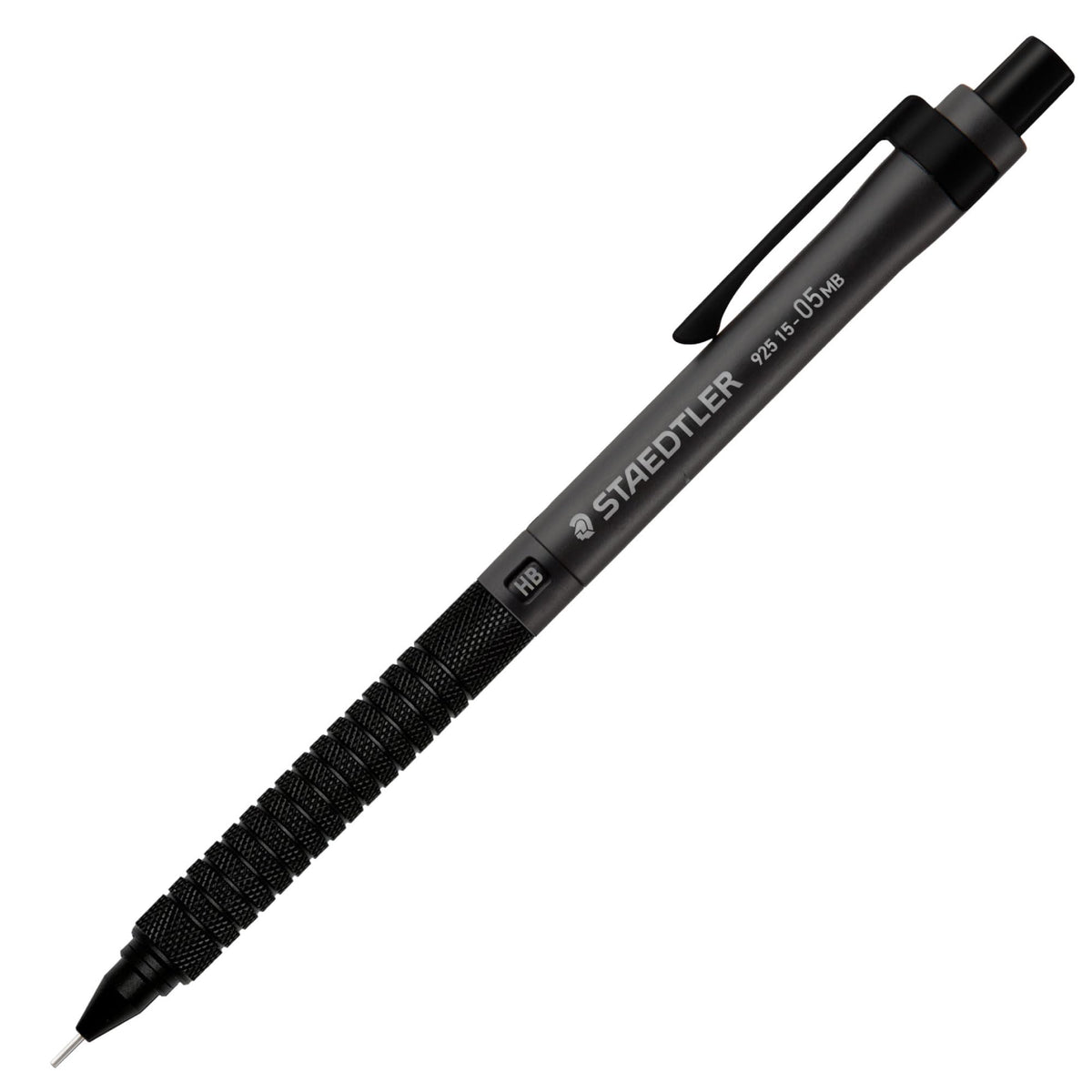 Staedtler 925 15 Metal Drafting Mechanical Pencil, Brass Knurled Grip with Built-In Eraser and Cleaner Pin, 140.9 mm and 16 g, 0.3, 0.5, 0.7 or 0.9 mm, Black or White and Pearl Chrome