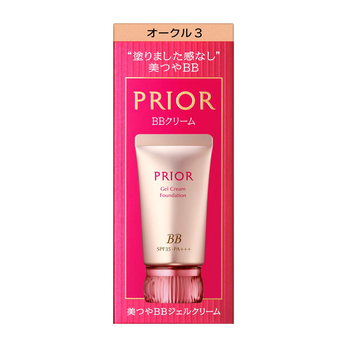 PRIOR Gel Cream Foundation BB — Bare-Skin BB Gel Cream SPF35 PA+++, 30g, 4 Shades