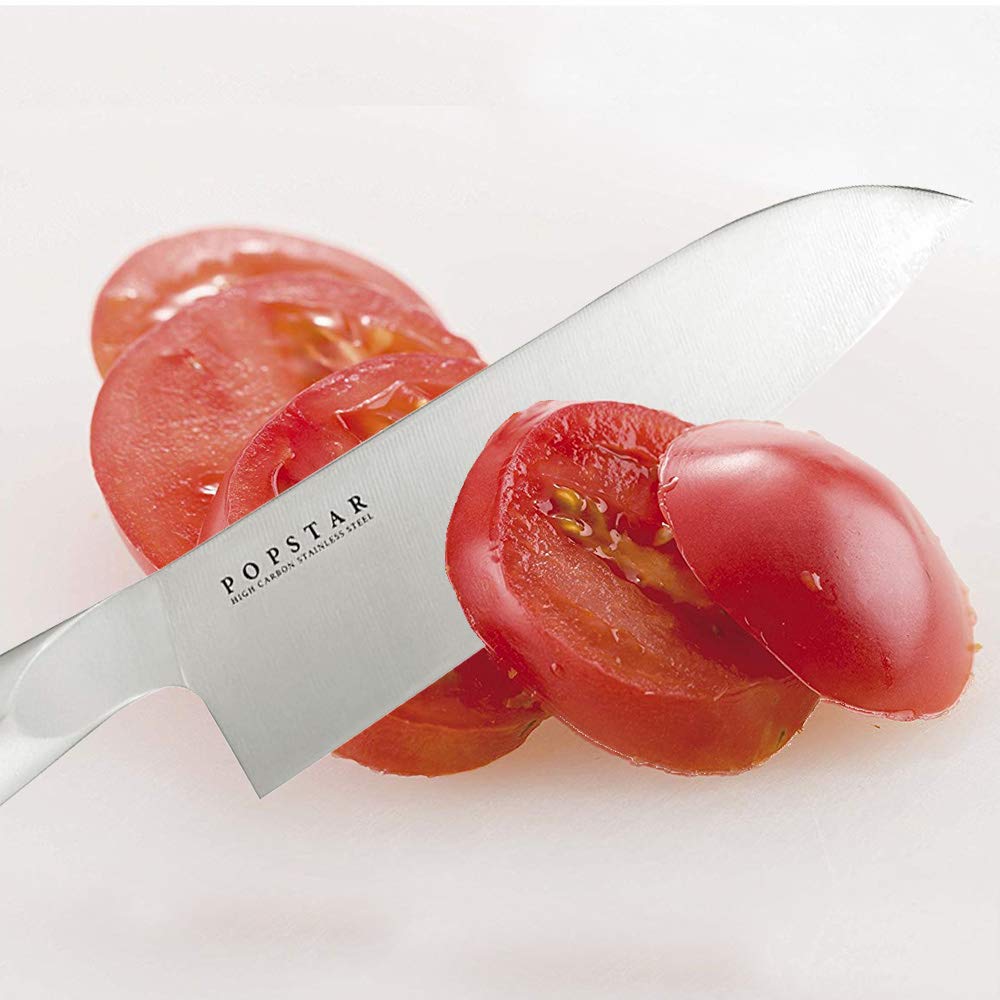 KAI Pop Star All-Stainless Santoku — Seamless Blade