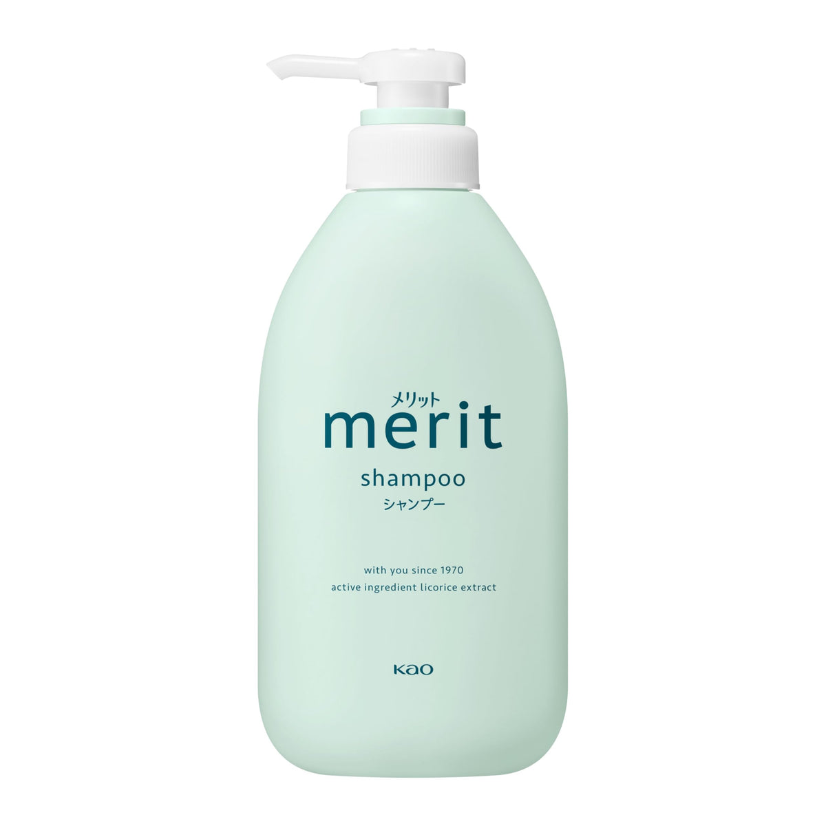 KAO Merit Medicated Shampoo — Licorice Extract, Dandruff And Itch Prevention, Pump 450ml, Refills 680ml And 1800ml