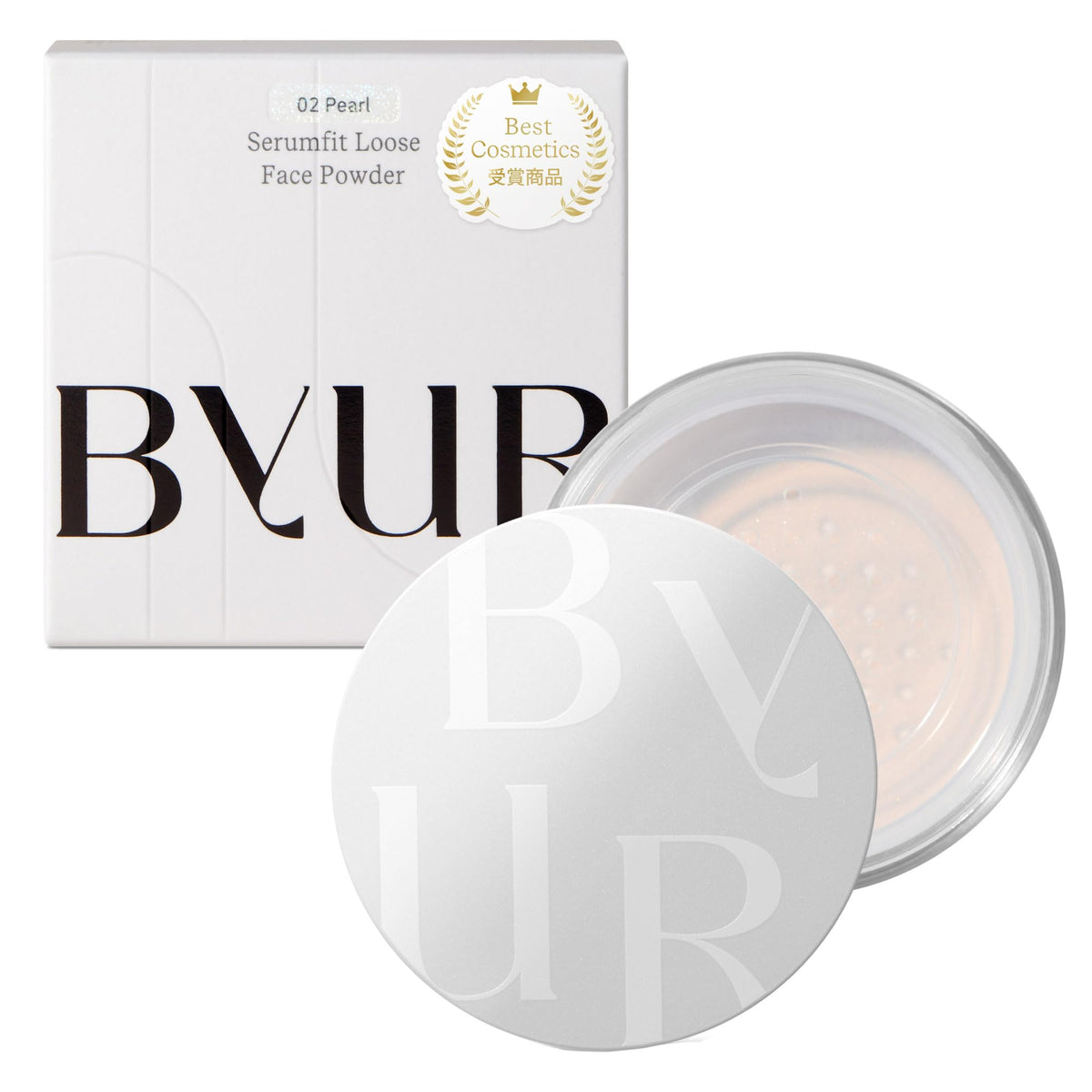 ByUR Serumfit Loose Face Powder, Pore-Cover Oil-Control Powder in Pearl 02, 10 g