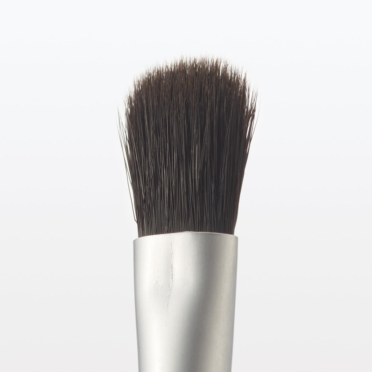 MUJI Double-Ended Eyebrow Brush for Compact Cases, Synthetic Bristles with Aluminium Ferrule OGB55A1A