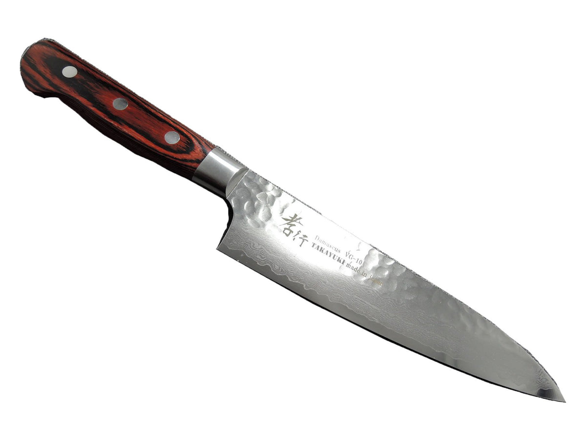 Sakai Takayuki Hammered Damascus Gyuto 180mm