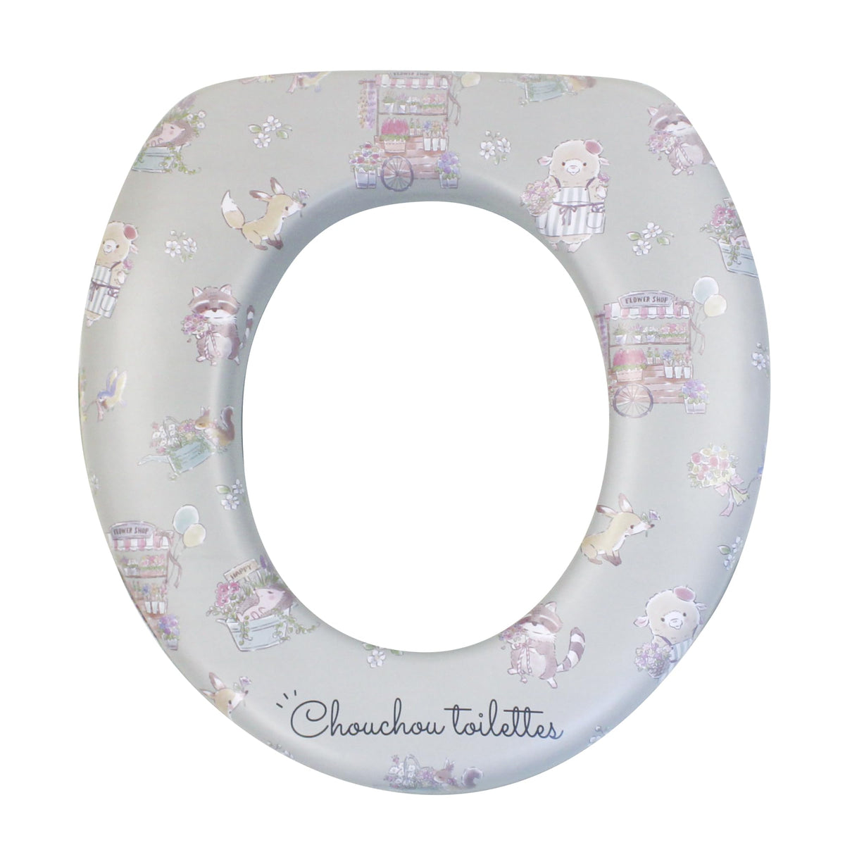 Eiwa Soft Auxiliary Toilet Seat for Toilet Training, Cushioned, Washable, No Handles, 285 x 270 mm and 244 g, Ages 1.5 to 6, in Nine Character Designs