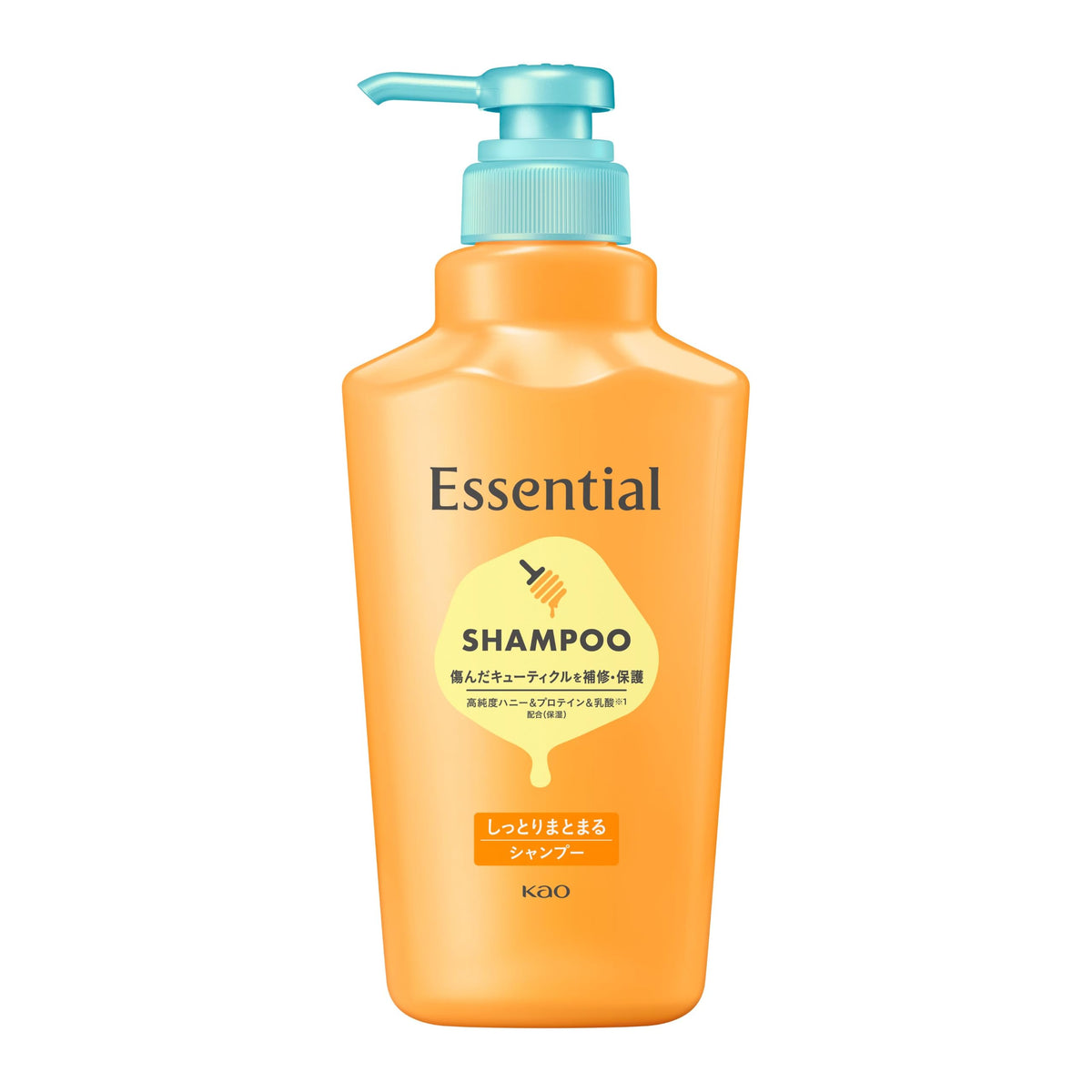 Kao Essential Moisturizing Shampoo, Floral Bouquet Scent, 450mL Pump / 1080mL Refill