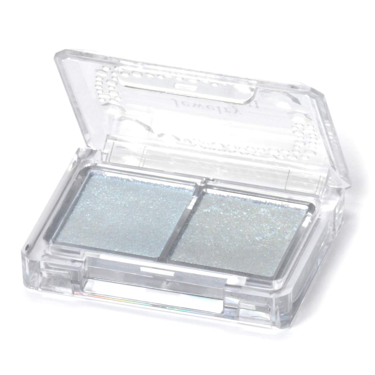 Canmake Jewelry Shadow Veil, Two-Pan Glitter Eyeshadow Palette with Fine and Large Sparkle that Layers over Any Eye Look, 2 g
