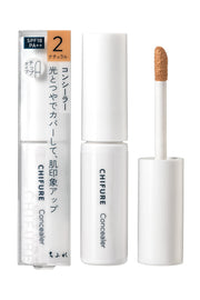 Waterproof Liquid Concealer with a Chip Applicator, Shade 2 Natural, SPF 18 PA++, Fragrance-Free, 6 g, Made in Japan