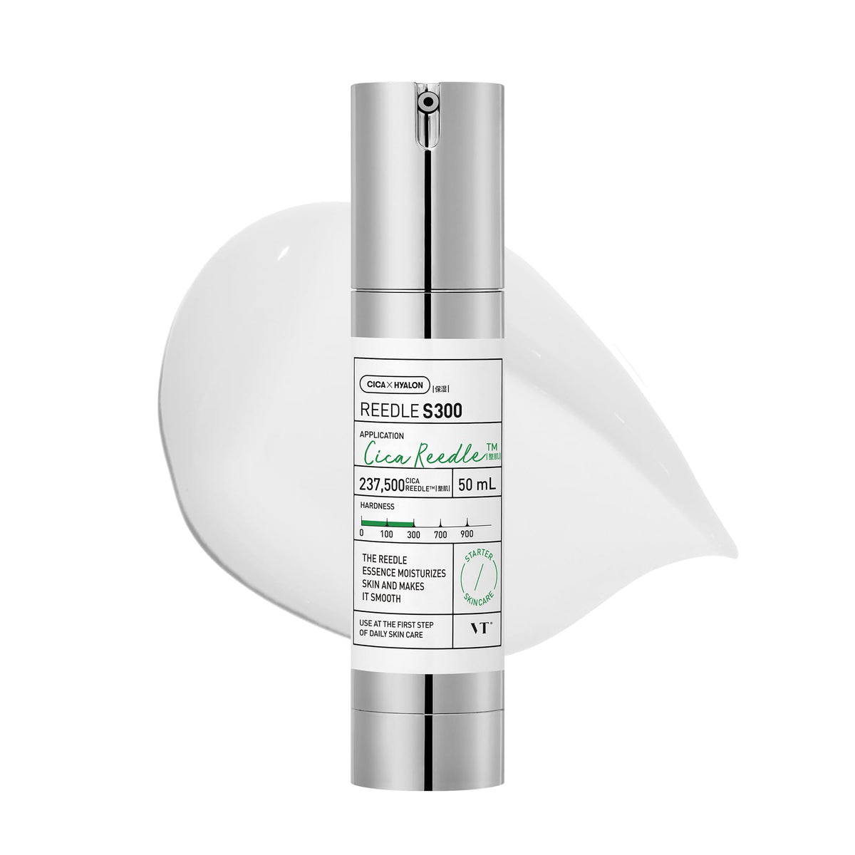 VT Reedle Shot Booster Essence, CICA and Hyaluronic Acid Micro-Needle First-Step Serum for Night Care, S100, S300 or S700