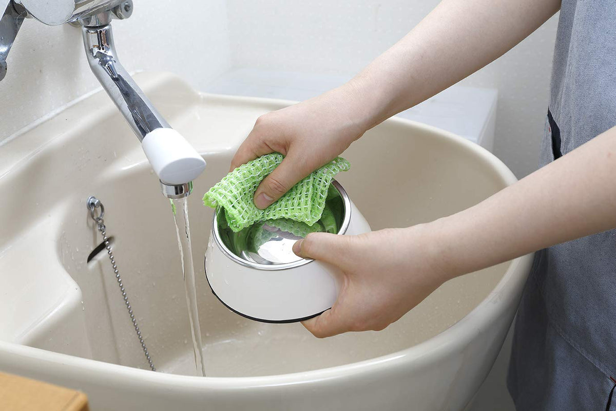 Sanko Pet-Bowl Scrubbing Cloth — Detergent-Free Slime Removal
