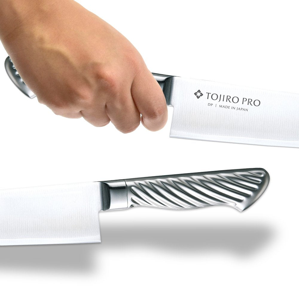 Tojiro Pro DP Cobalt Alloy 3-Layer Santoku Knife 170 mm, All-Stainless (F-895)