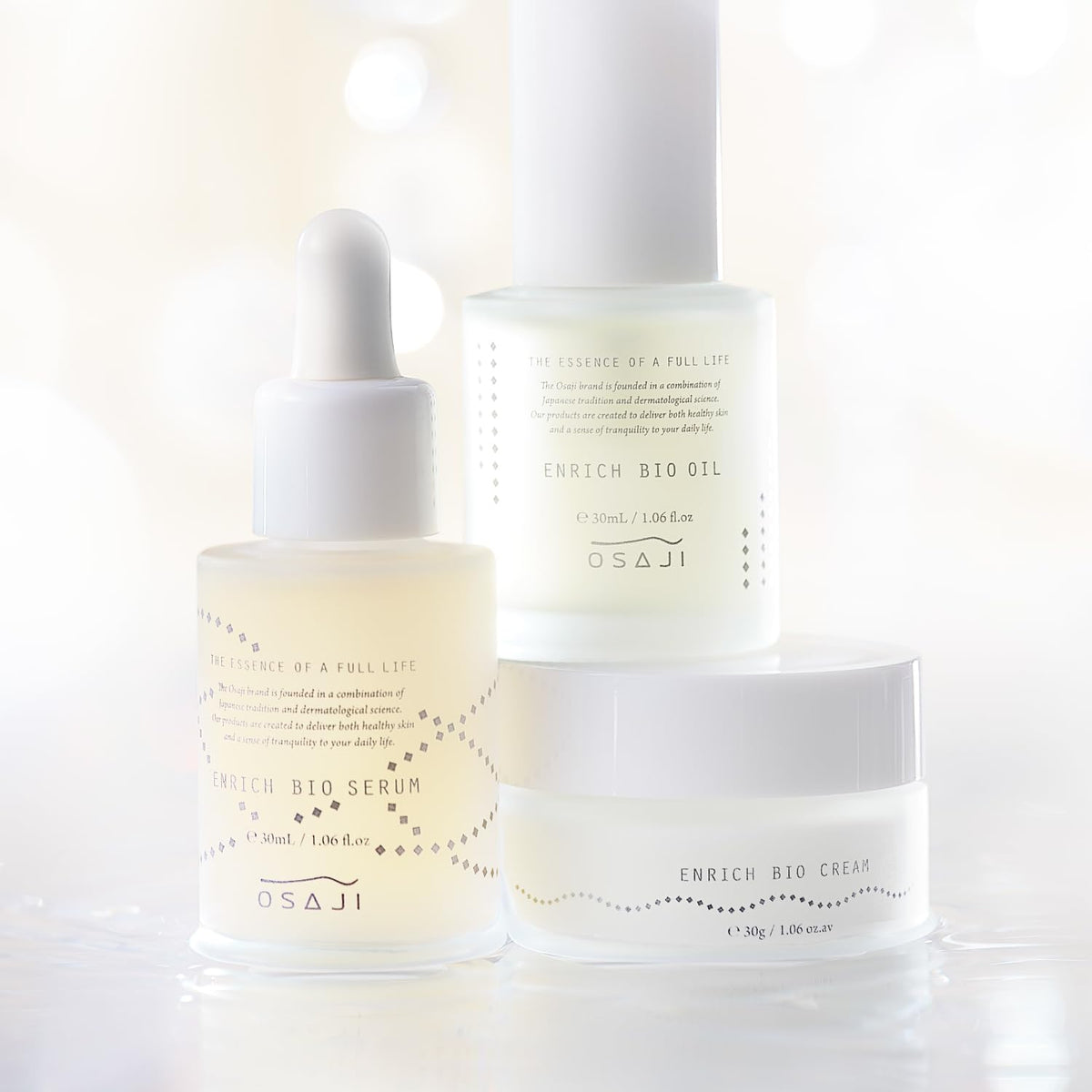 OSAJI Enrich Bio Cream 30 g, Warming Special-Care Face Cream for Dry and Sensitive Skin with Prebiotic Ingredients, Geranium and Damask Rose Scent