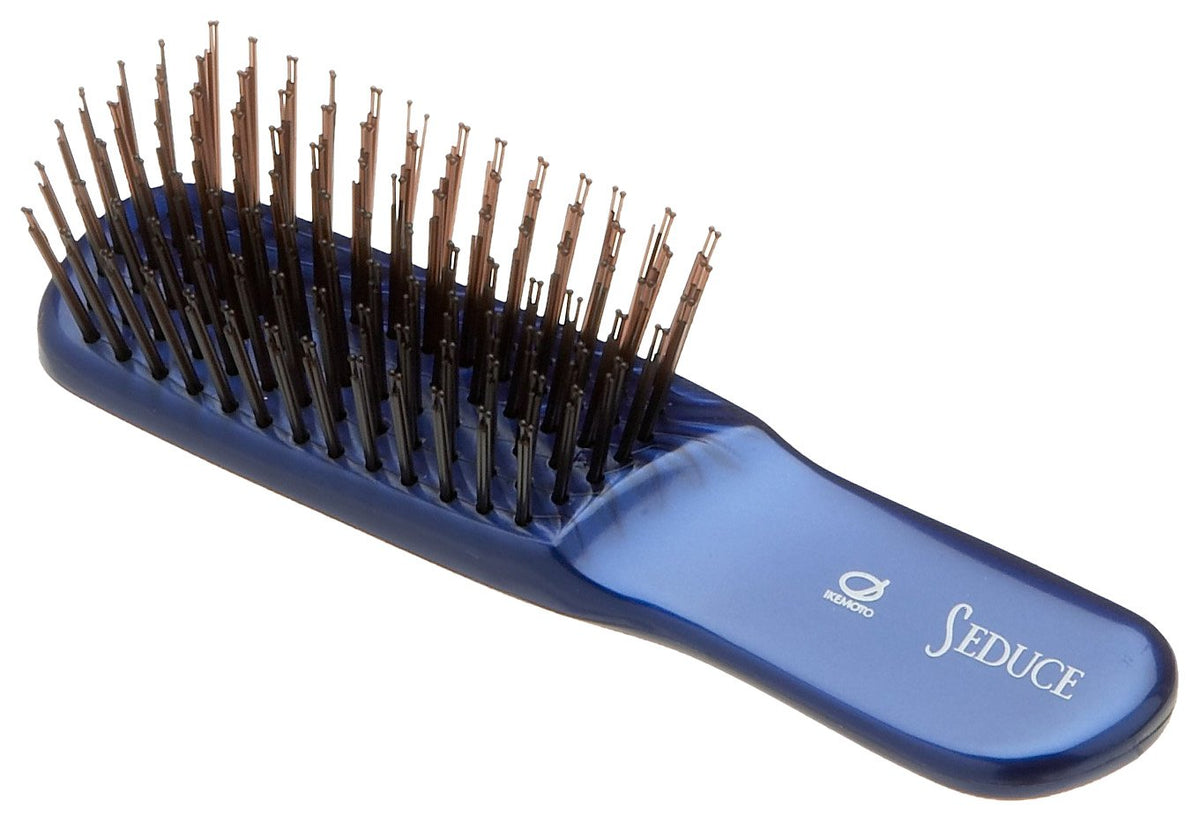 Ikemoto Seduce Hair Care Brush, Round-Tip Nylon Bristles in Sets of Four, Small SEN-455 or Large SEN-705, Made in Japan