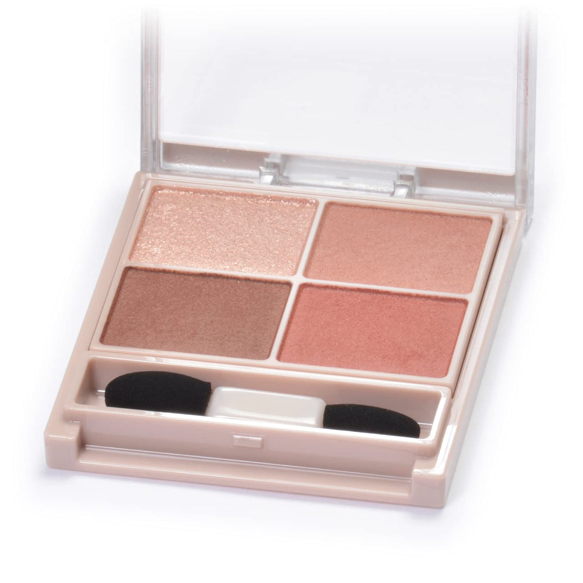 Canmake Silky Souffle Eyes Matte Type, Sheer Matte Four-Colour Eyeshadow Palette with Fine Glitter and Beauty-Serum Ingredients, 3.8 g