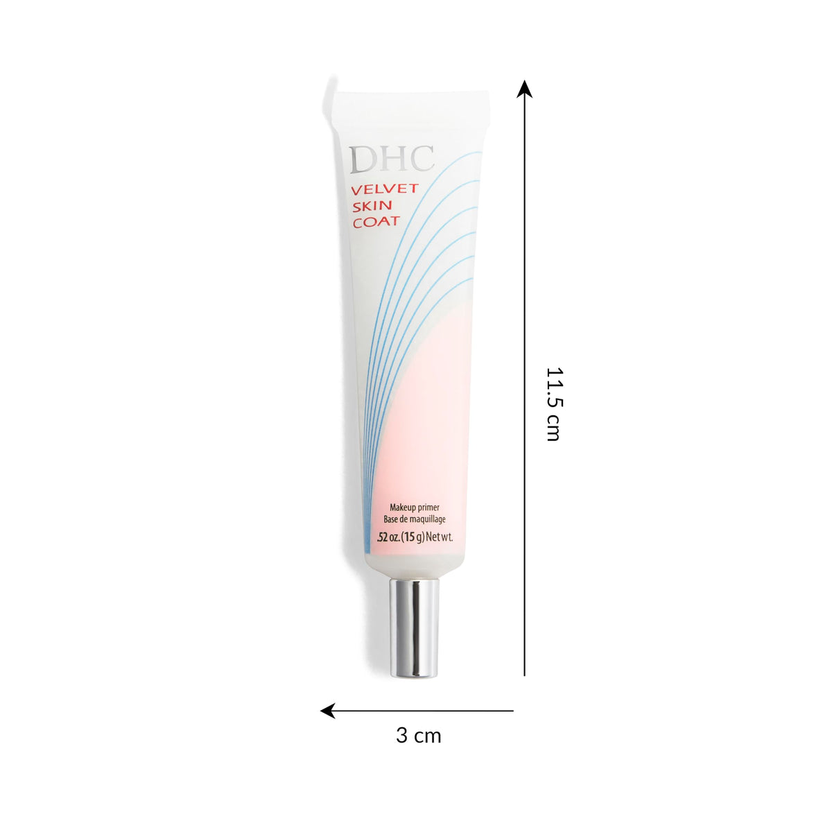 DHC Velvet Skin Coat Makeup Primer for Fine Lines and Pores, Silicone-Based Smoothing Face Primer, 15 g