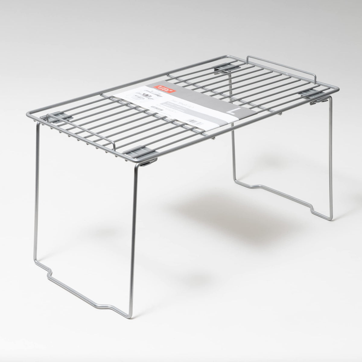 Pearl Metal Simple-Wear Stackable Shelf — Epoxy-Coated Steel