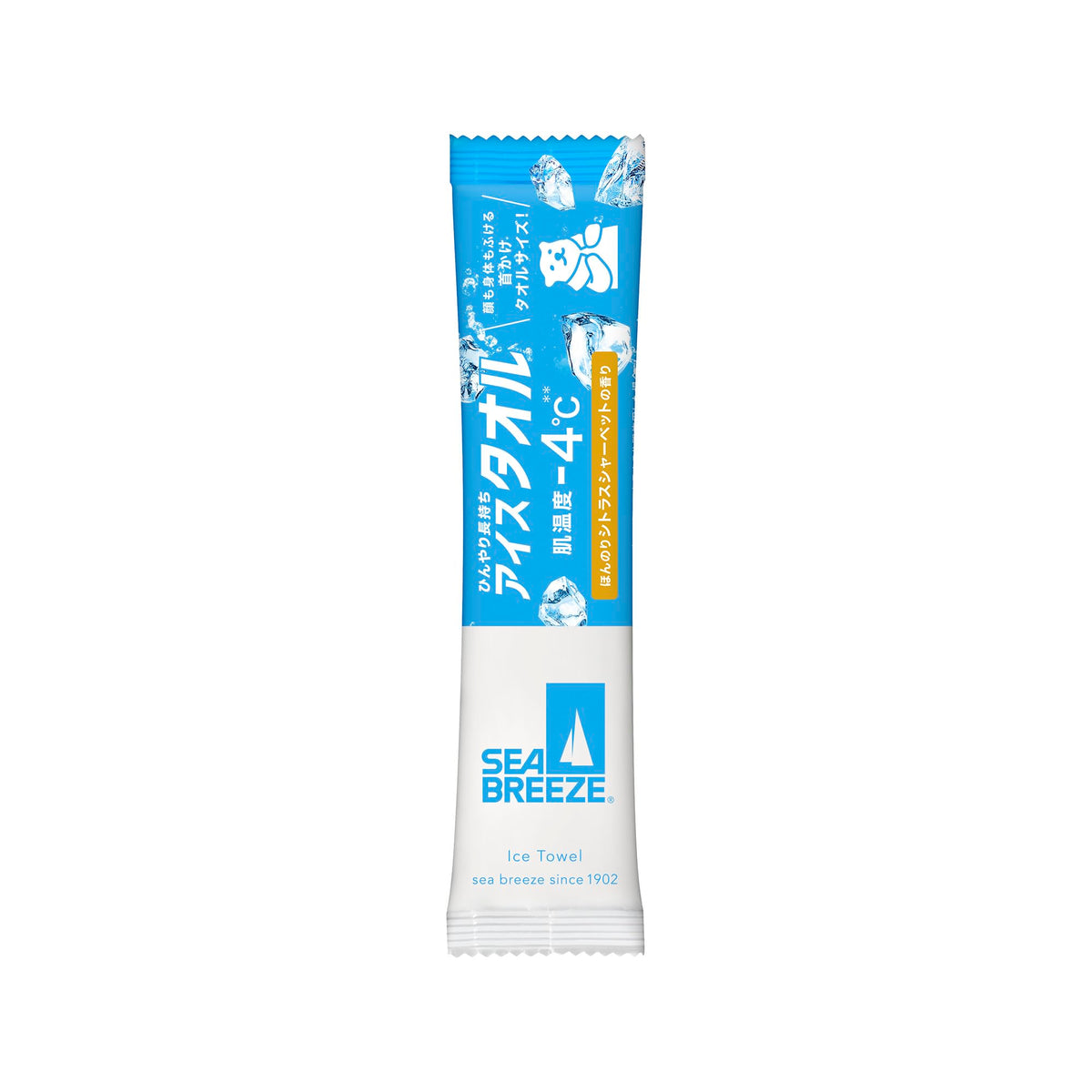 SEA BREEZE Ice Towel Body Sheets — Citrus Sherbet, 5 Sheets