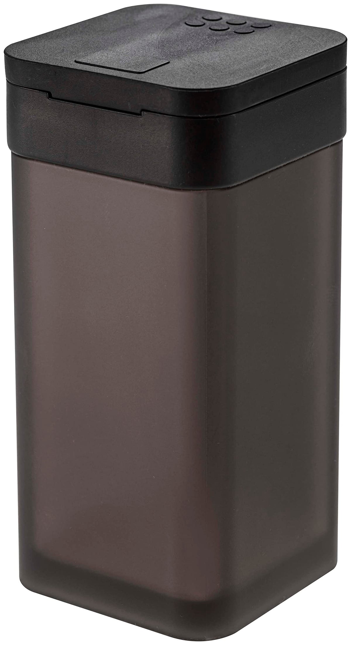 Yamazaki Tower Slide Spice Bottle L, 120 ml Acrylic Seasoning Container with One-Hand Slide Lid, 4.8 x 4.8 x 10 cm and 90 g, Plain or Magnetic, White or Black