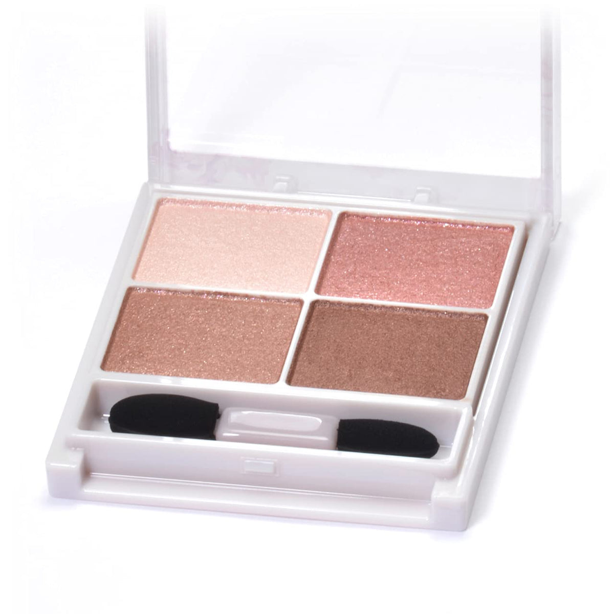 Canmake Silky Souffle Eyes, Glossy Pearl Four-Colour Eyeshadow Palette with Beauty-Serum Ingredients and a Double-Ended Tip, 4.8 g
