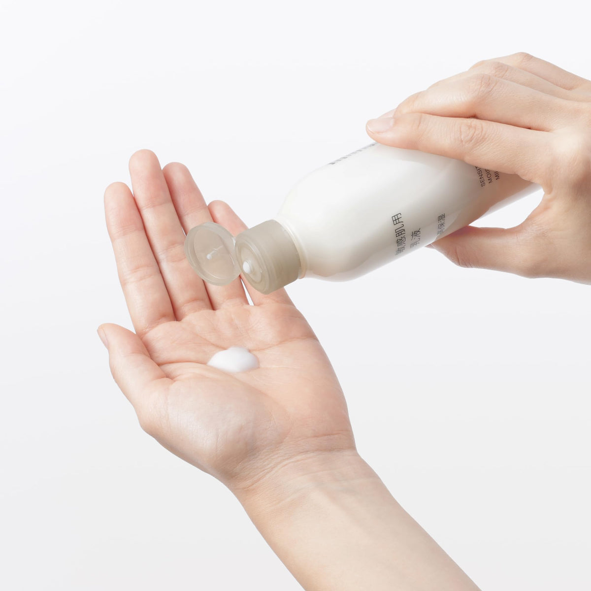 MUJI Sensitive Skin Moisturising Milk, Deep Moisture Emulsion with Ceramide NP and Hyaluronate, 200 mL