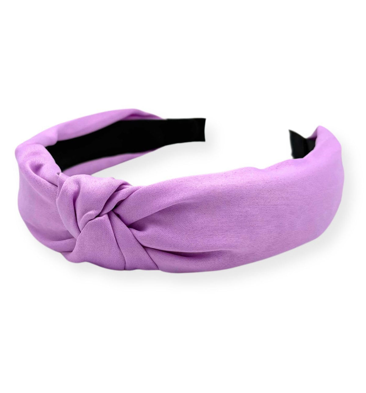 Knotted Satin Headband for Women and Girls, Top-Knot Hard Headband with Scalp-Protection Lining, One Size, Nine Colors