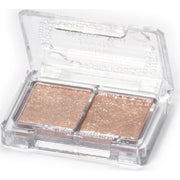 Canmake Jewelry Shadow Veil, Two-Pan Glitter Eyeshadow Palette with Fine and Large Sparkle that Layers over Any Eye Look, 2 g