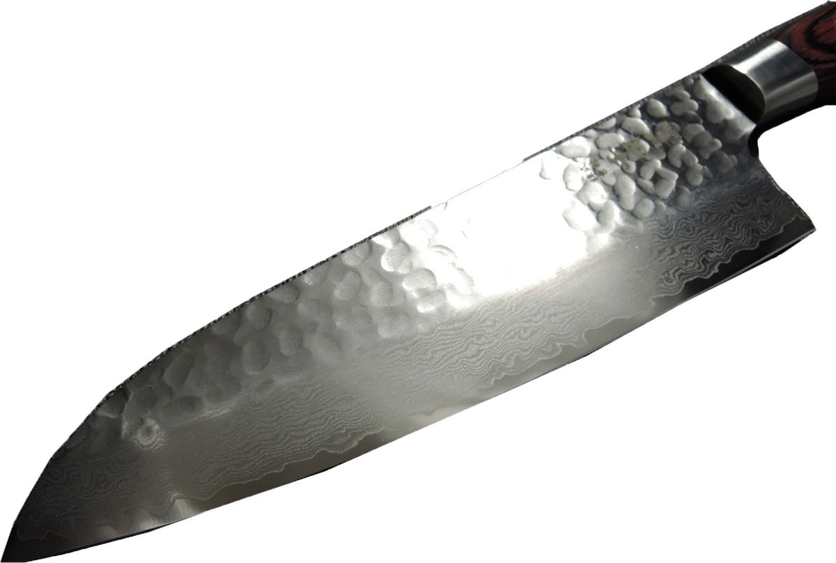 Sakai Takayuki Hammered Damascus Santoku 180mm