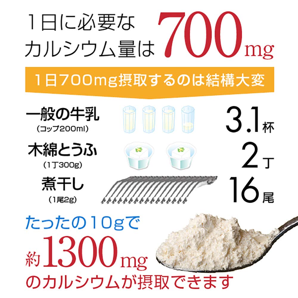 L-Type Fermented Calcium Lactate Fine Granules 600 g, Single Ingredient, Made from Sugar Cane and Limestone, to Stir into Meals
