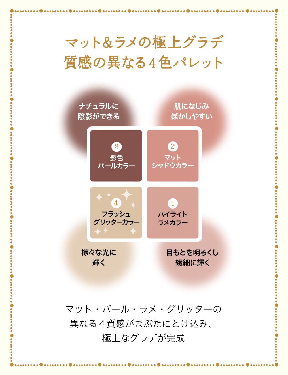 MAJOLICA MAJORCA Shadow Flash Four-Color Eyeshadow Palette