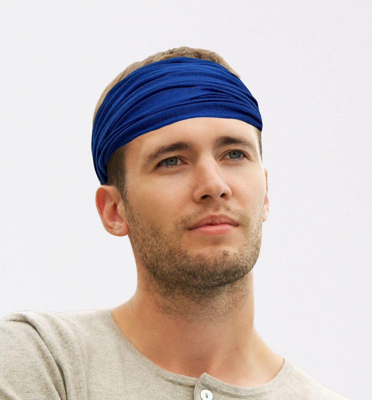 Elastic Bandana Headband for Women and Men, Wide Stretch Head Wrap in 15 Colors and Prints, One Size