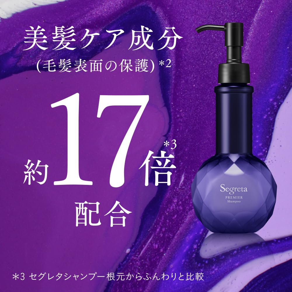 Segreta Premier Concentrated Beauty Serum Shampoo, Bright Rose Mariage Scent, 200 mL Pump