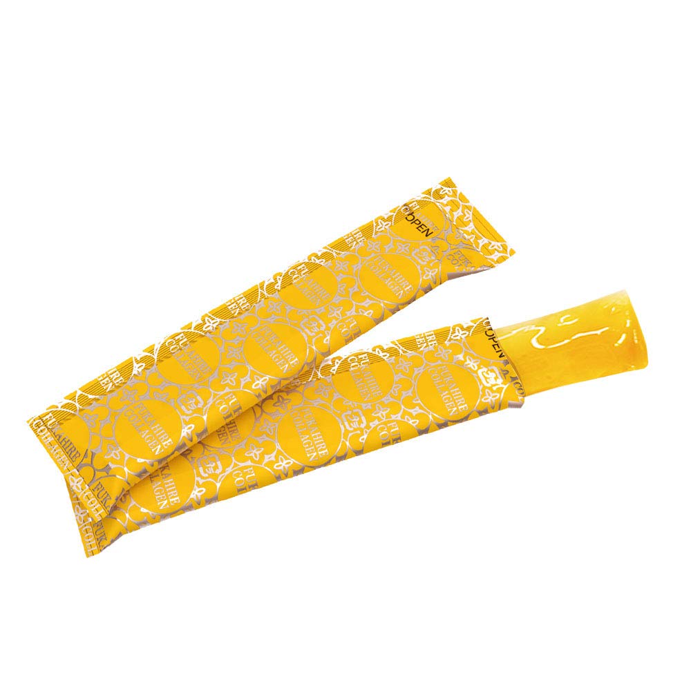 Ginza Tomato Fermented Super Shark Fin Collagen, 30 Jelly Sticks, 30 Days, Apple Flavor with Pearl Powder