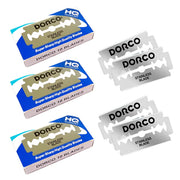 Dorco ST-300 Double-Edge Razor Blades, Set of 30 Single-Blade Stainless Steel Replacement Blades with New Platinum Coating
