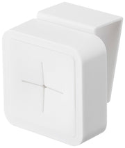 Yamazaki Tower Sink Door Towel Holder, Silicone Grip Slot for Cloths that Hooks Over a Door 1.4 to 2 cm Thick, 5.5 x 4.5 x 6 cm, Holds 250 g, White