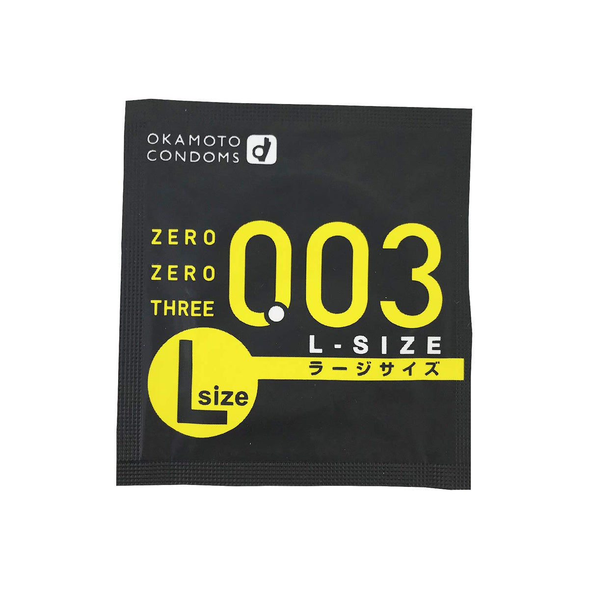 Okamoto Zero Zero Three 0.03 Condoms, 10 Large-Size Natural Rubber Latex Condoms with an Ultra-Thin 0.03 mm-Range Wall