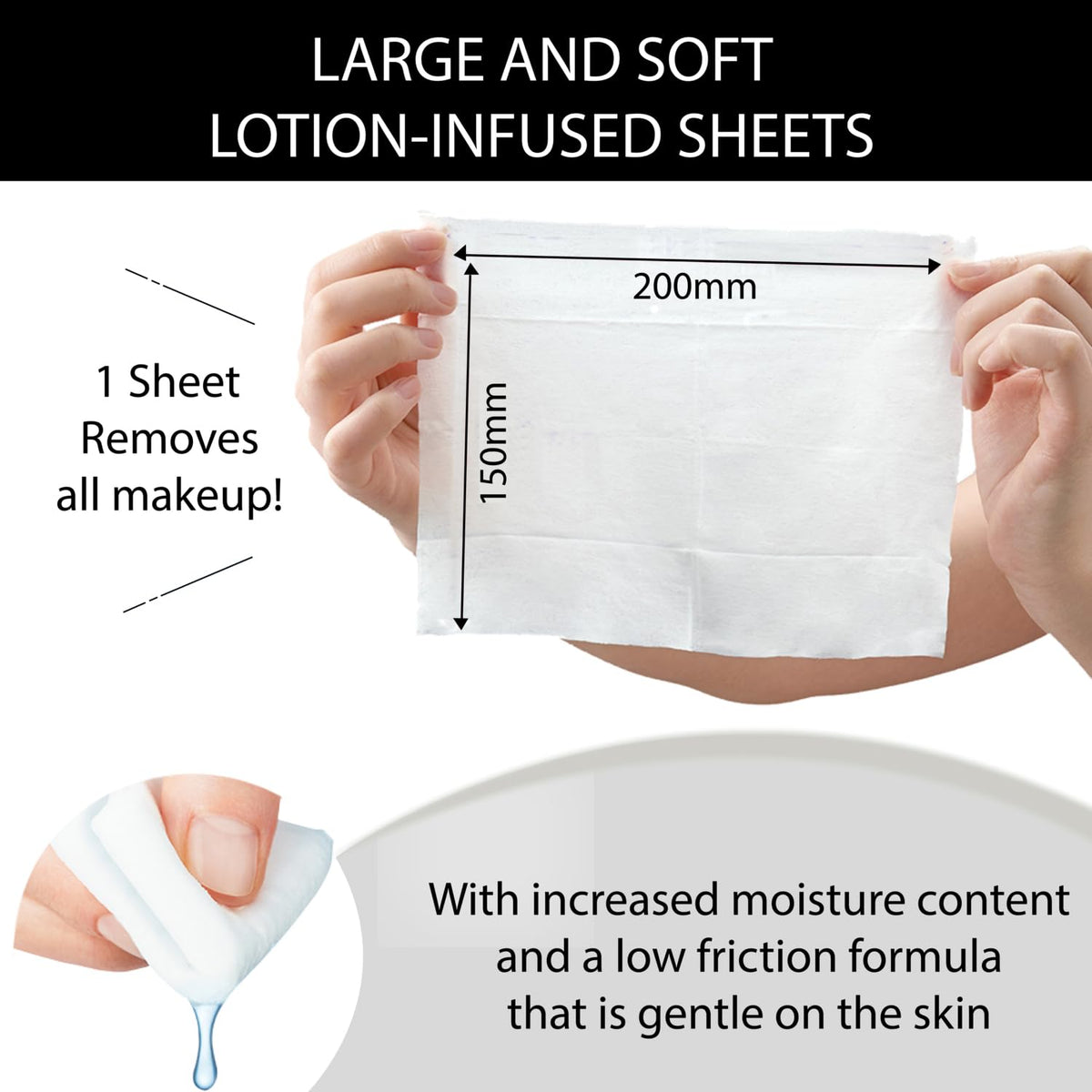 Bifesta Micellar Cleansing Sheets Perfect Clear, Large Lotion-Infused Makeup Remover Wipes with Artichoke Extract, 46 Sheets, 1 Pack or 2 Packs