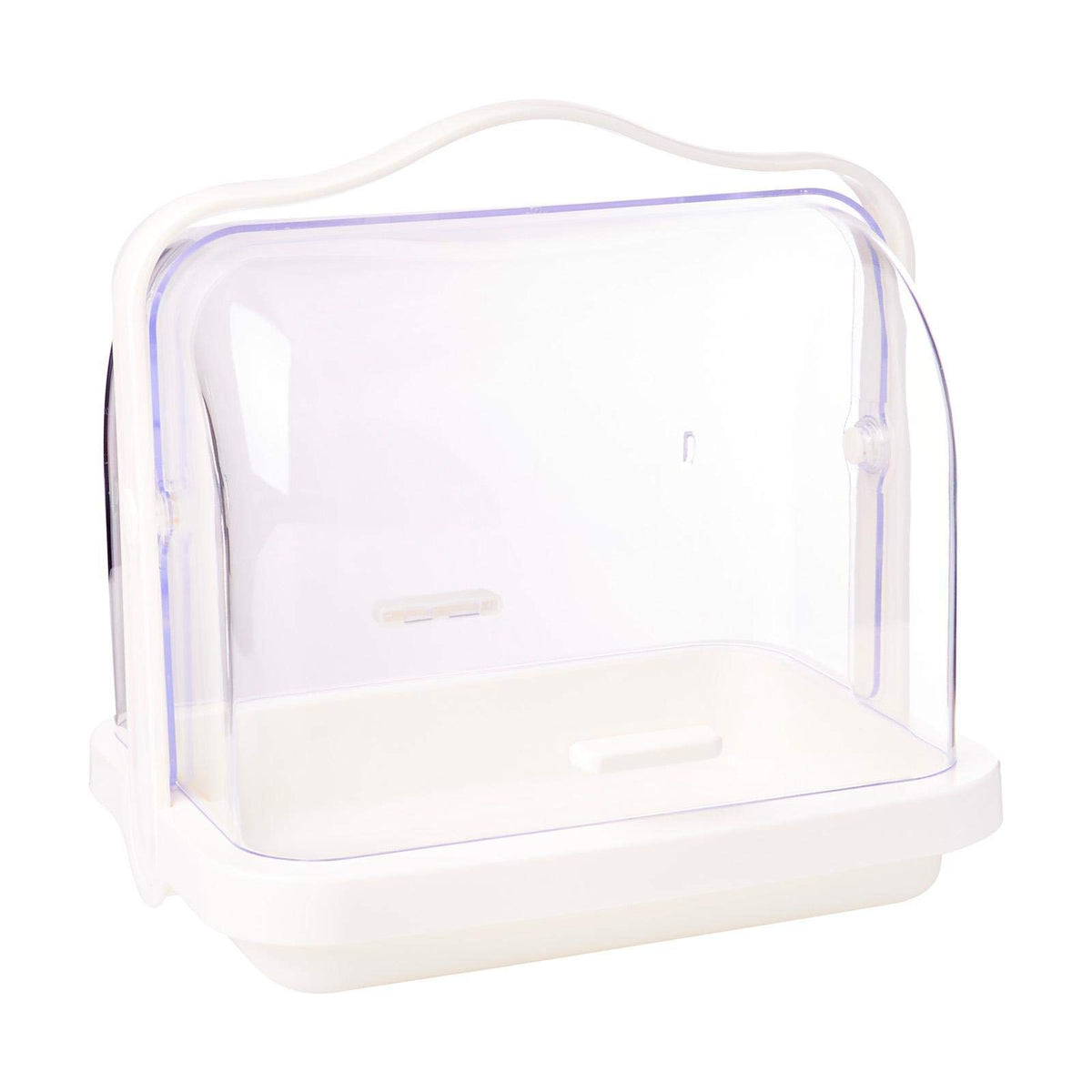Inomata Table Carry Hooded Spice Rack, Clear Hood Caddy with Carry Handle for Seasonings and Table Items, 25.4 x 19.4 x 24.3 cm, 855 g, Made in Japan